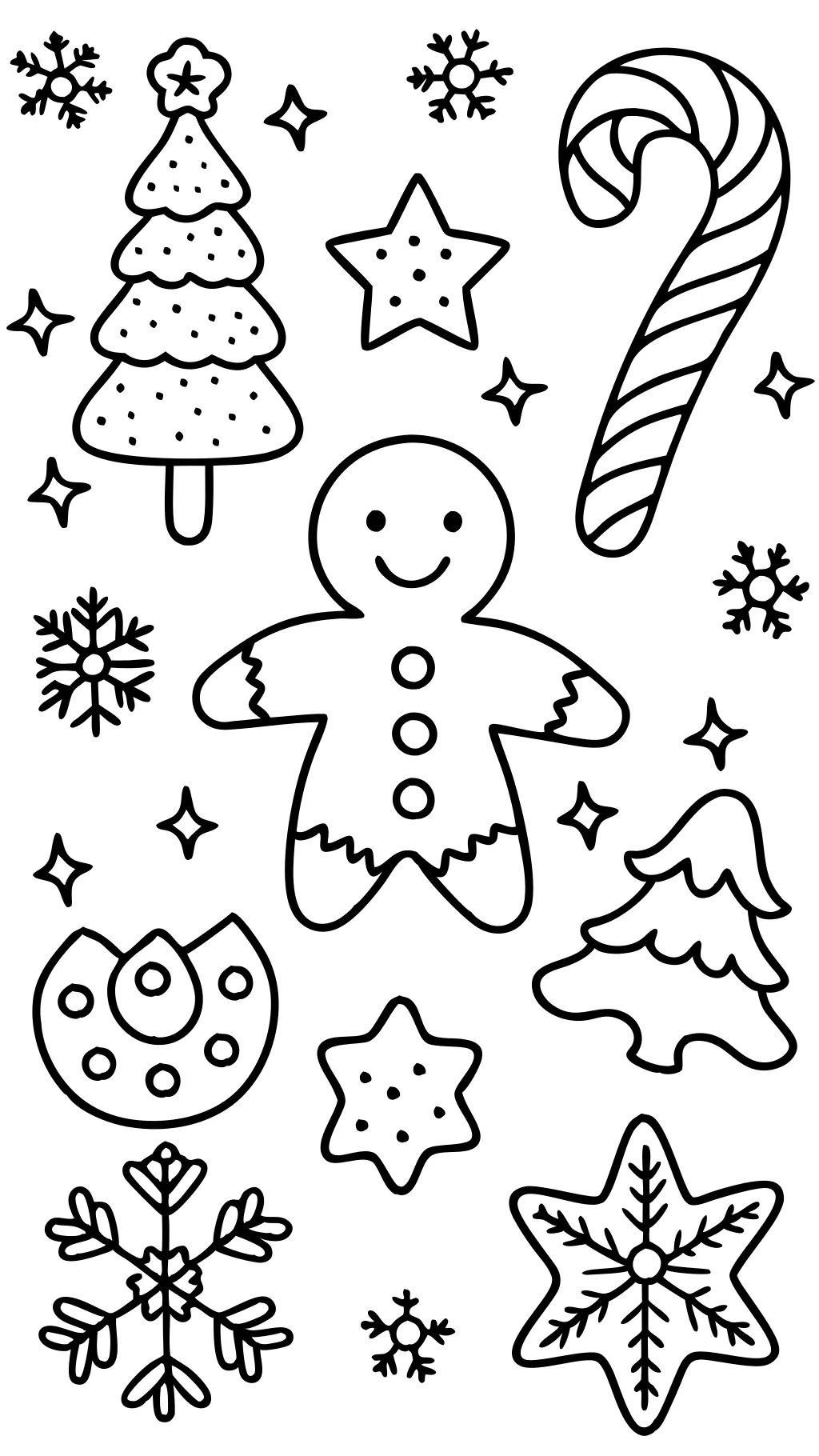 christmas cookies coloring pages